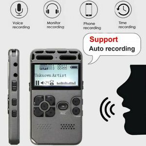 Voice Activated 1536Kbps LCD Digital Audio Sound Recorder Dictaphone MP3 Player