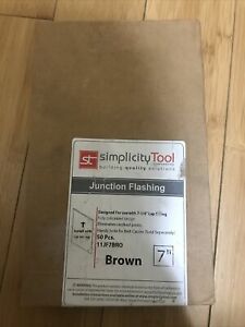 Brown Aluminum Junction Flashing for 7.25&#034; Siding 11JF7BRO 50 Pcs