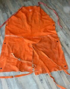 Anchor Brand Leather Cowhide suede Welding Bib Apron 300S - Used