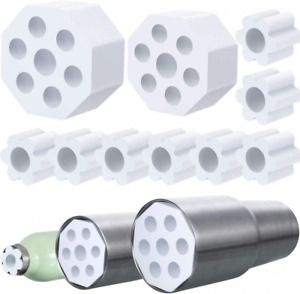 Cup Turner Foam Set, 10 Pieces Tumbler Foams for 1/2 Inch PVC Pipe, White