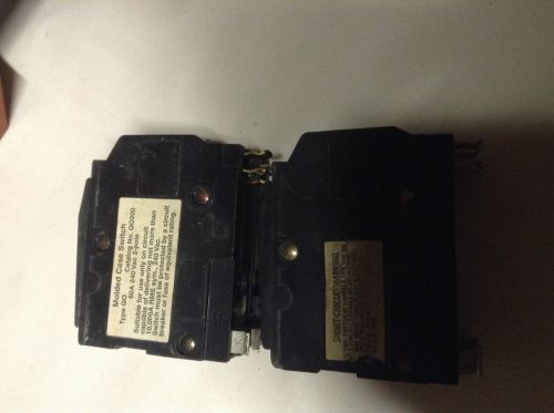 Square d circuit breaker qo200 60 amp molded case switch plug-on lot of 2 for sale