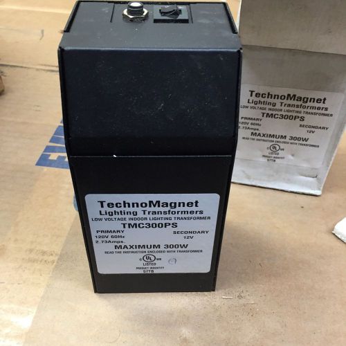 Techno Magnet Indoor Lighting Transformer  TMC300PS. 120/12 Volt. 300 Watt NIB