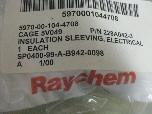 27 pieces Raychem Electrical Insulation Sleeving p/n 228A042-3  heat shrink New