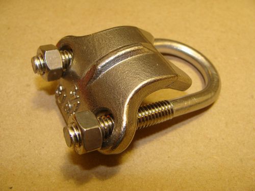 GIBSON 1075 3/4&#034; 316 STAINLESS STEEL U-BOLT W/ SADDLE RIGHT ANGLE CONDUIT CLAMP