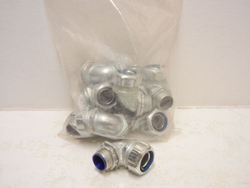 Lot of 10 thomas &amp; betts 5353 new 3/4&#034; liquidtight 90 degree connectors 5353 for sale