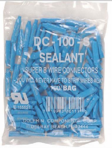 Brand New Dolphin DC-100S Super B Crimp Connector with Sealant 100 Pcs.