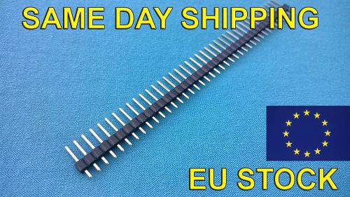 10 pcs 40 pin header 0.1&#034; 2.54mm, signle row, for arduino and breadboard for sale