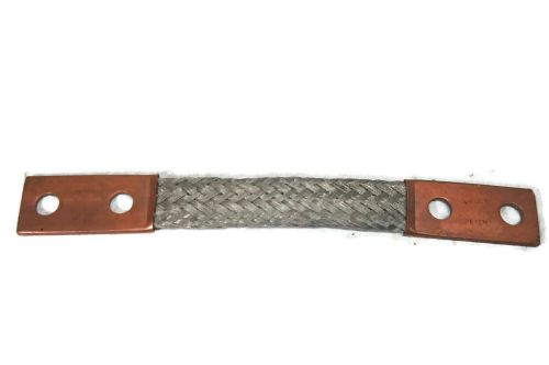 Burndy be12n flexible copper braid grounding strap for sale