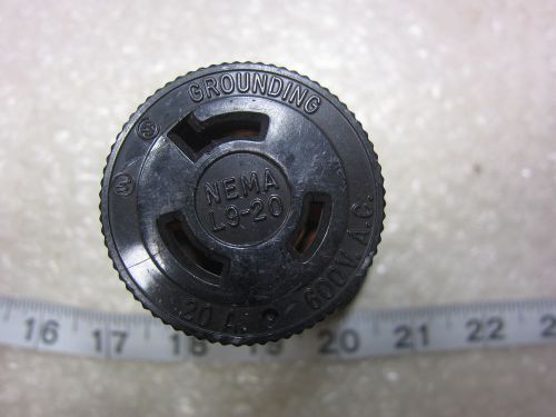 Sylvania 20a 600v hbl2353 style locking connector l9-20r, used for sale