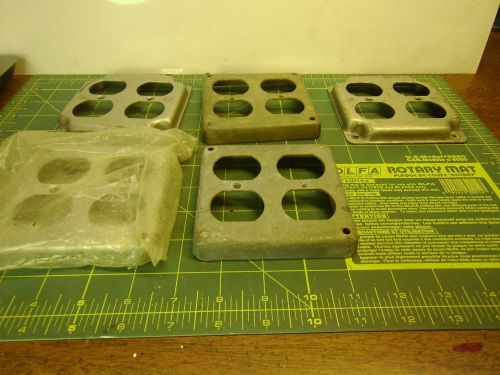ELECTRICAL DUPLEX RECEPTICAL COVERS 1/2&#034; OFFSET USED ON 4&#034; HANDY BOX #52812
