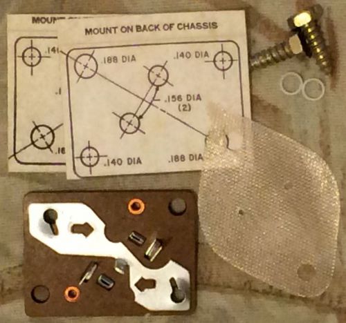 6ea Motorola MK-10 TO-3 Power Transistor Mounting Kit Socket Insulator Screws