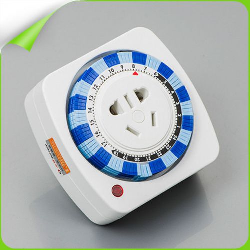 Programmable Time Controller Controlling Power Outlet Socket UK Plug