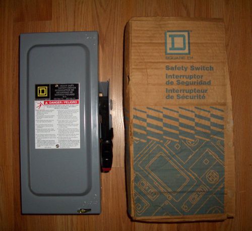 Square D Heavy Duty Safety Switch H361N 30A 600V - Never Used - Made In U.S.A.