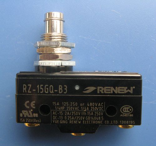 Renew cross roller plunger basic limit switch normally open/close z-15gq-b for sale
