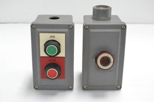 Lot 2 square d assorted 9001-sky-2 sky-1 pushbutton enclosure station b201987 for sale