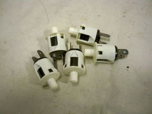 Lot of 5 push button switches-no-spst-solder/push on terminals for sale