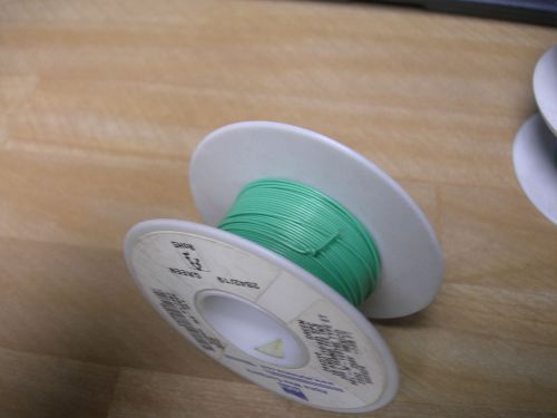 Silver &amp; OFHC Copper Solid Wire 30AWG  Green 100 ft USA  Aircraft Grade