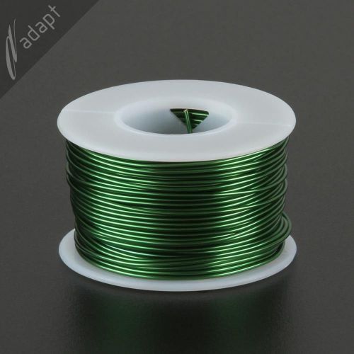 Magnet Wire, Enameled Copper, Green, 18 AWG (gauge), 155C, ~1/2 lb, 100 ft