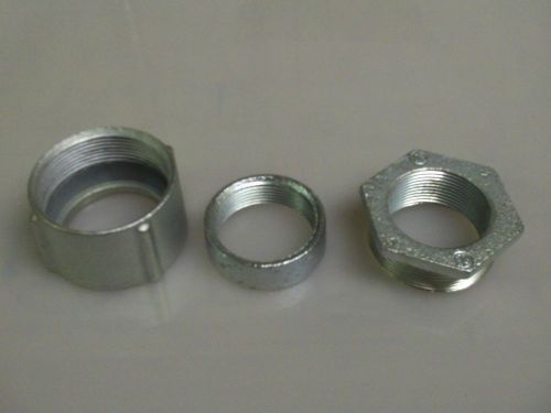 (1) cooper crouse hinds #194 1 1/2&#034; three 3 piece coupling egs appleton 3 piece for sale