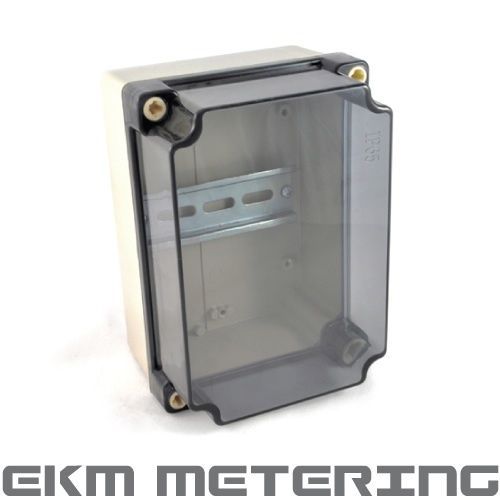 Waterproof Equipment Enclosure PolyCarbonate Plastic Electricity Meter DIN #19
