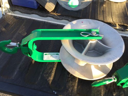 Greenlee 651 cable puller sheave, hook type, 12 in for sale