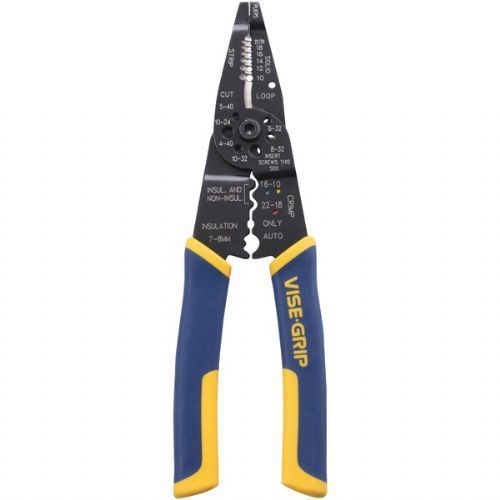 Irwin vise-grip 2078309 multi tool 8-inch wire stripper cutter crimper 10-22 awd for sale