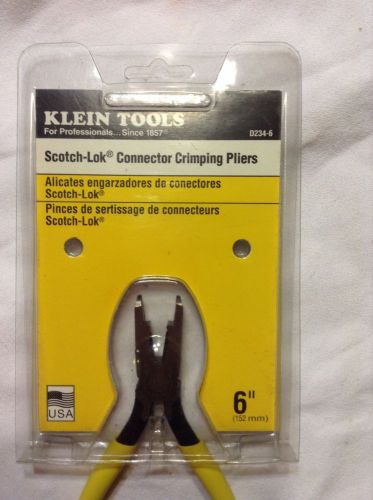 Klein Tools D234-6 ScotchLok Connector Crimping Pliers 6&#034;
