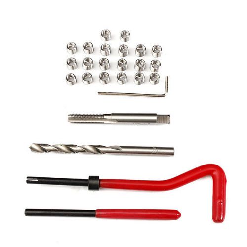 25 piece helicoil thread repair recoil insert kit m6 x 1.0 x 8.0mm for sale