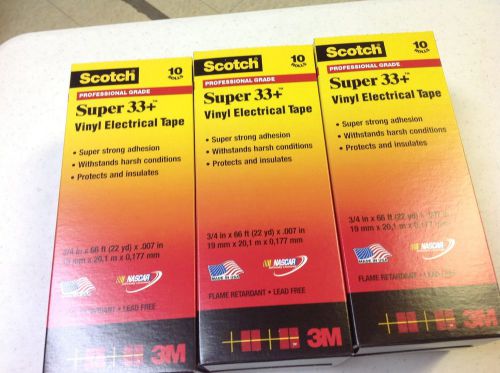 30 scotch super 33+ vinyl electrical tape, 3/4 x 66 ft for sale