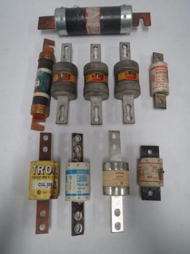 LOT 10 FERRAZ SHAWMUT A4J200 FESC250 ASSORTED 200A 250A 225A AMP FUSES B202037