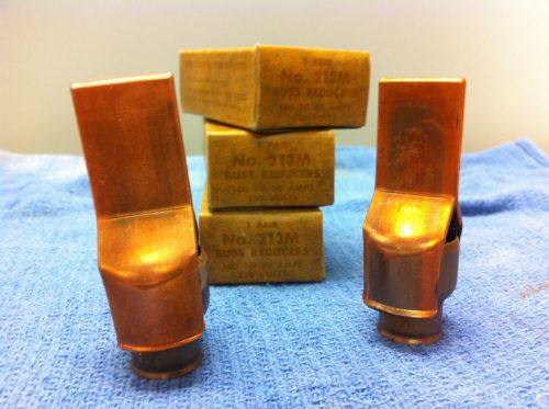 LOT OF 3 PAIR BUSS REDUCERS NO. 213M