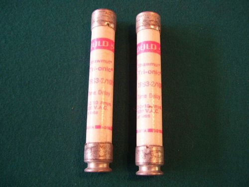 TWO - TRS 3 2/10 R GOULD FUSES - NEW OLD STOCK
