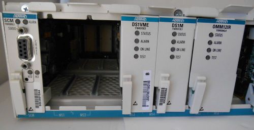 Adtran OPTI-6100 W SCM,DS1VME,DS1M,OMM12R,DS1VM,TRAM3C modules