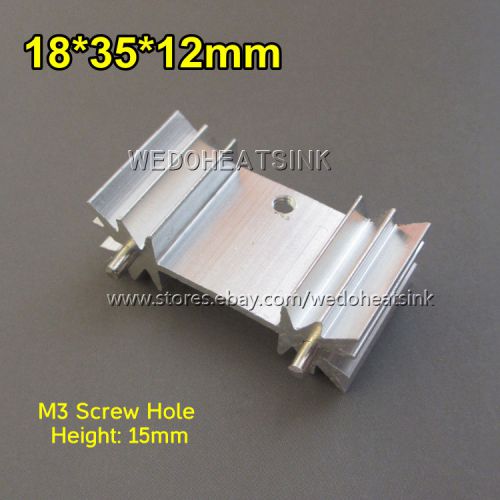 10pcs 18x35x12mm Heatsink for MOSFET TO-218, TO-220 and TO-247 Packages