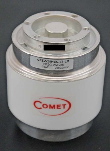 New comet cf2c-25e/35 25pf 35kv/21kv fixed vacuum capacitor cfzv-25hec/35-lc for sale