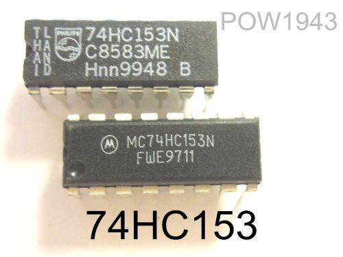 ( 6 PC. ) MOTOROLA / PHILIPS 74HC153 N  IC, 16 PIN DIP
