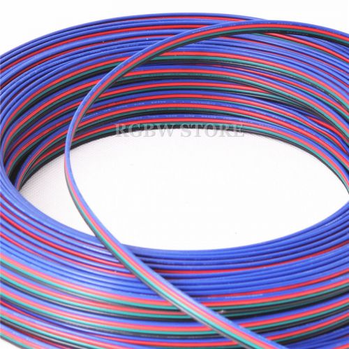 Express Shipping 100m 4-Pin 18AWG Wire Extension Cable LED RGB Module RGB Strip