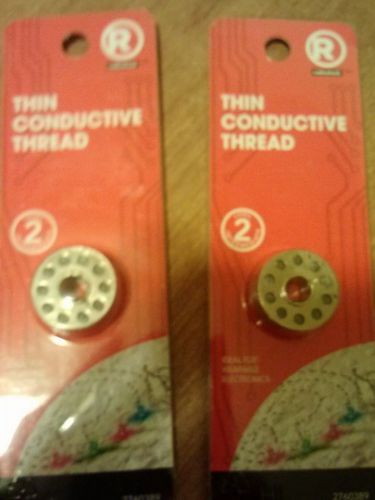2 packages of radio shack conductive sewable thread for sale