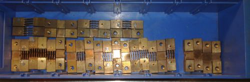Large group of Brass electrical shunts 300 amp 30mV 30 pieces