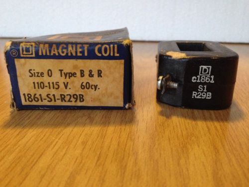 Square D Magnet Coil 1861-S1-R29B  Used 110V Size 0 type B &amp; R