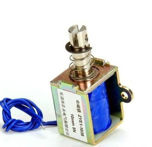 12VDC Electromagnet Solenoid Actuator 5N Hold Force Open Frame Push Type 10mm
