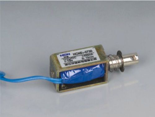 12v pull hold/release 10mm stroke 0.7kg force electromagnet solenoid hcne1-0730 for sale