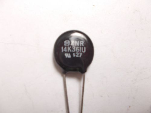 ZOV, Zinc Oxide Varistor 360 Volt 50 Amp ZNR14K361 (QTY 10 ea)K1