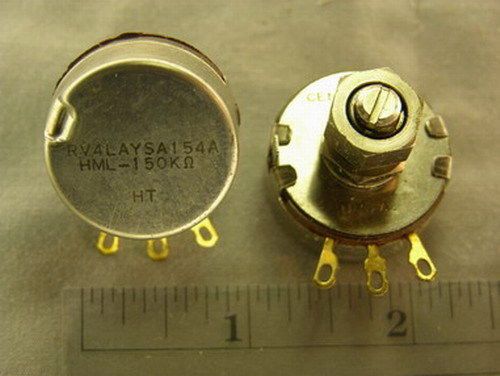 4 mil-spec centralab rv4laysa154a 150k potentiometers for sale