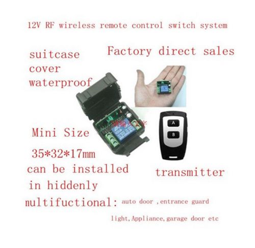 MINI 12V RF Wireless Remote Control Switch System 315MHZ / 433MHZ