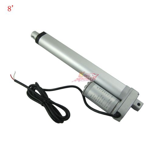New Heavy Duty 8&#034; Linear Actuator Stroke 200 Pound Max Lift 12 or 24 Volt DC