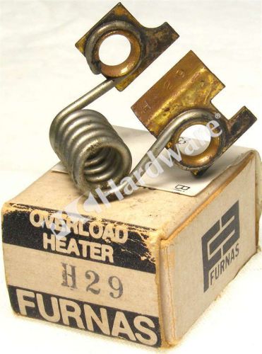 New furnas h29 thermal overload heater element  5.88-6.45a for sale