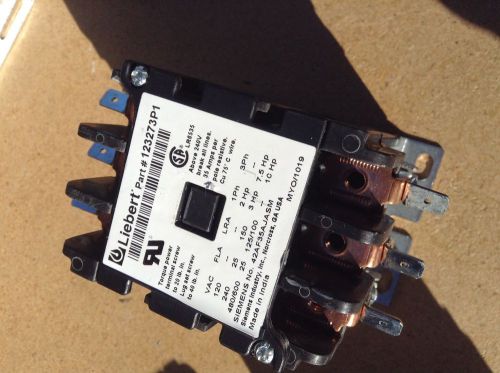 Emerson liebert 123273p1 240/480/600 volts 30 amp contactor furnas 75d70641j for sale