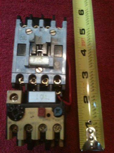 !allen-bradley contactor 110-120v 100-a09nd3 with 193-bsb 42 overload assy for sale