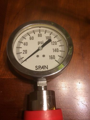 SPAN 0-160 Psi Liquid Filled 4&#034; With 2&#034; Triclover Base Stainless